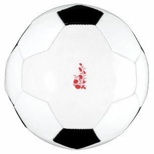 Ballon De Foot Rose Madder, design floral Thunderbird