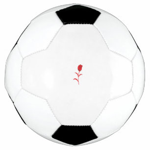 Ballon De Foot Rose Madder, Rouge lave, design floral