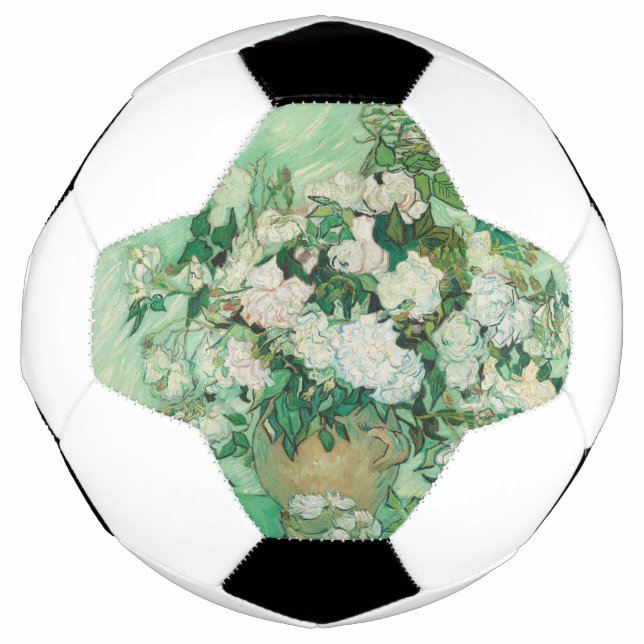 Ballon De Foot Roses - Bouquet de fleurs (Devant)