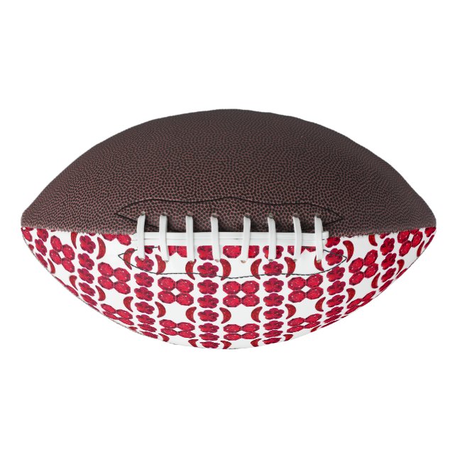 Ballon De Foot Ruby Gemstone Art, Rouge (Devant)