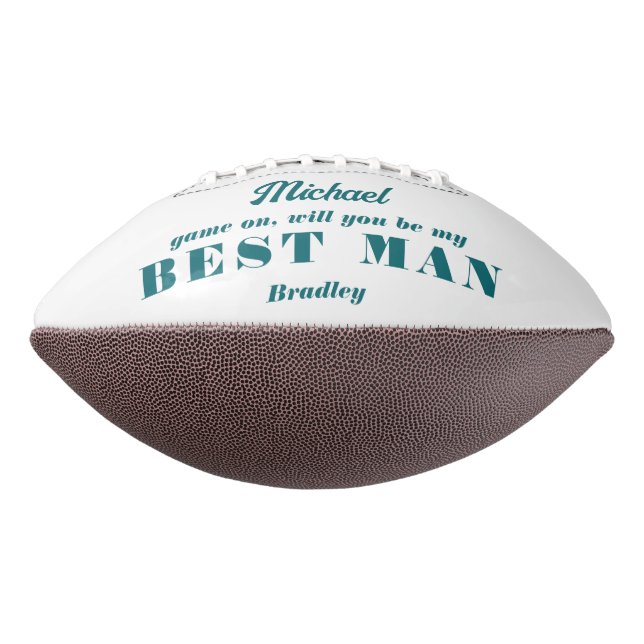Ballon De Foot Serez-Vous Mon MEILLEUR HOMME Mariage Nom Personna (Tourné à 270°)