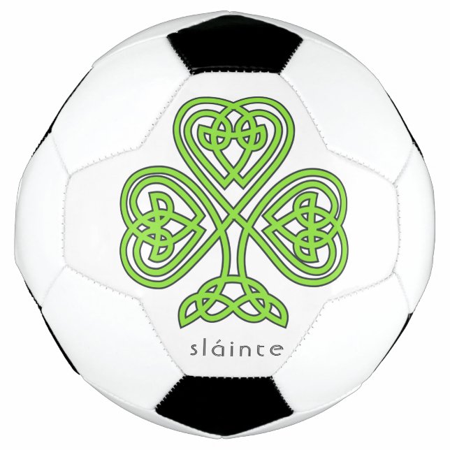 Ballon De Foot Shamrock celte Sainte Vert Saint Patrick (Devant)