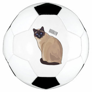 Ballon De Foot Siamese cat cartoon