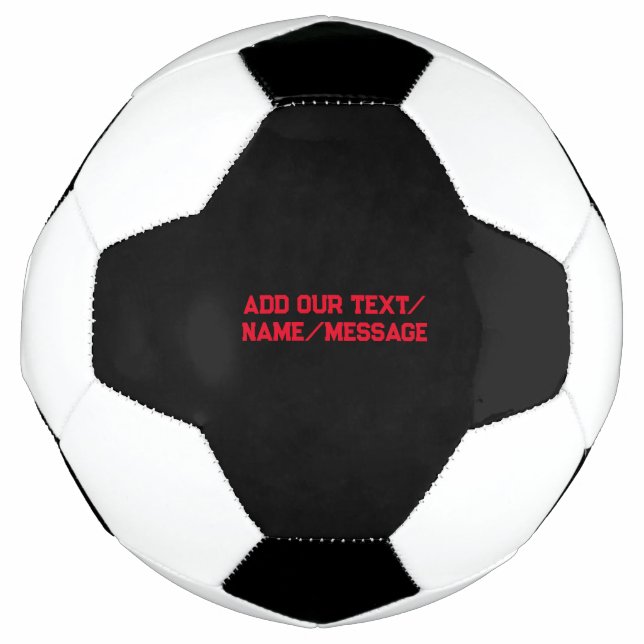 Ballon De Foot Simple abstrait coloré minimal ajouter votre barre (Devant)