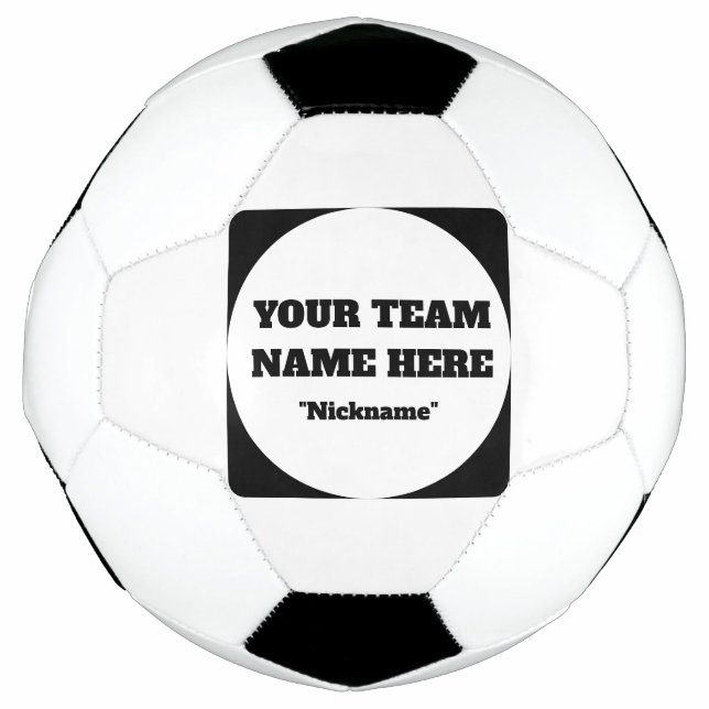 Ballon De Foot Simple Customisable Soccer Team Name  (Devant)