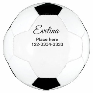 Ballon De Foot Simple minimum ajouter votre nom texte place ville