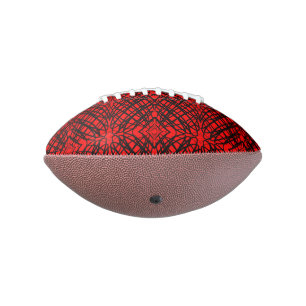Ballon De Foot Simple Scribble   Carreaux miroir   Rouge  