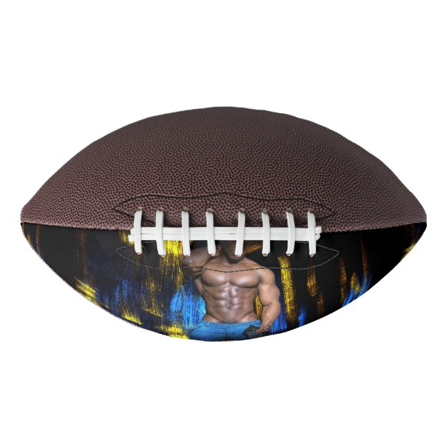Ballon De Foot SlipperyJoe homme noir musclé sexy torse nu (Devant)