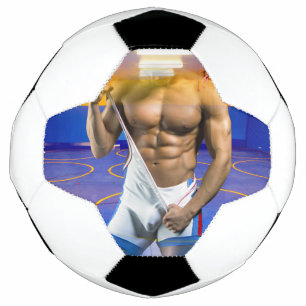 Ballon De Foot SlipperyJoe's musculaire bulge six pack gym trai