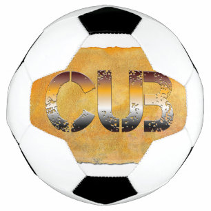 Ballon De Foot SlipperyJoe's petit ours mots or brun brun blanc