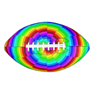 Ballon De Foot Spirale d'arc-en-ciel