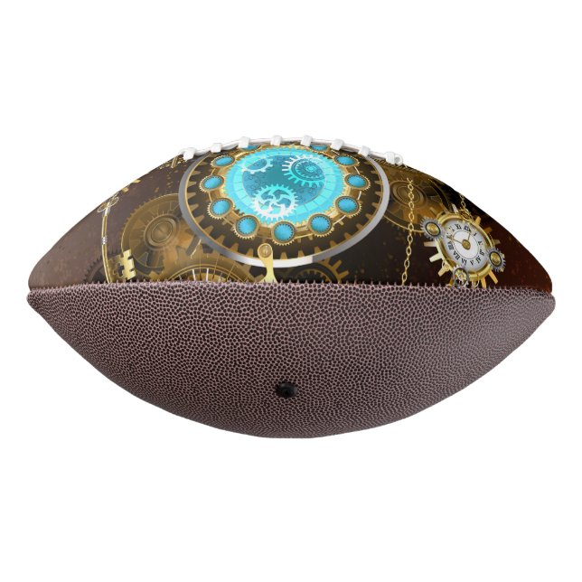 Ballon De Foot Steampunk Rusty Background (Tourné à 270°)