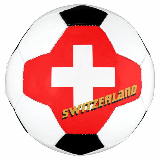 Ballon De Foot Suisse Football & Drapeau Suisse / Sports (Devant)