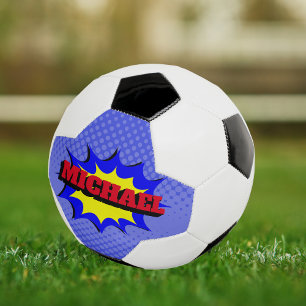 Ballon De Foot Superhero Kids Comic Book Nom personnalisé