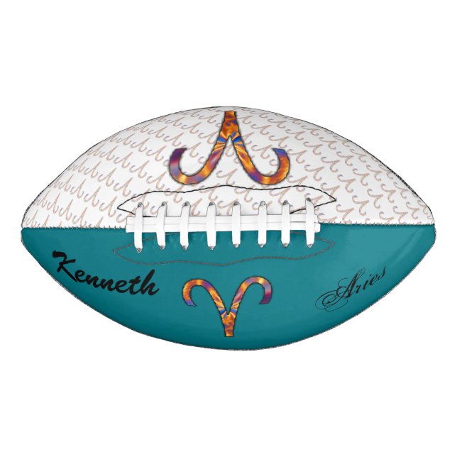Ballon De Foot Symbole Zodiac Aries Élément par Kenneth Yoncich (Devant)