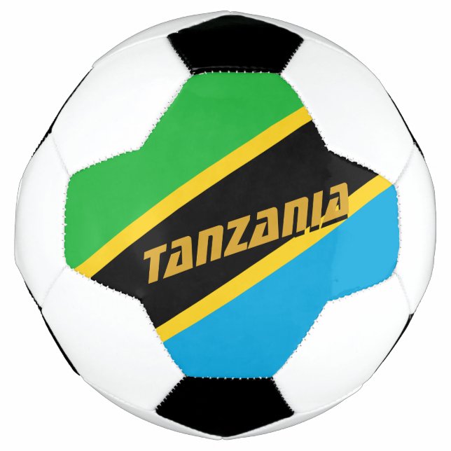 Ballon De Foot Tanzanie Football & drapeau tanzanien / Sport (Devant)