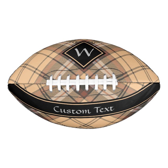 Ballon De Foot Tartan beige et Brown (Devant)