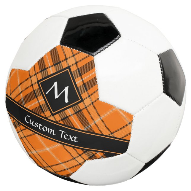 Ballon De Foot Tartan orange d'Halloween (3/4)