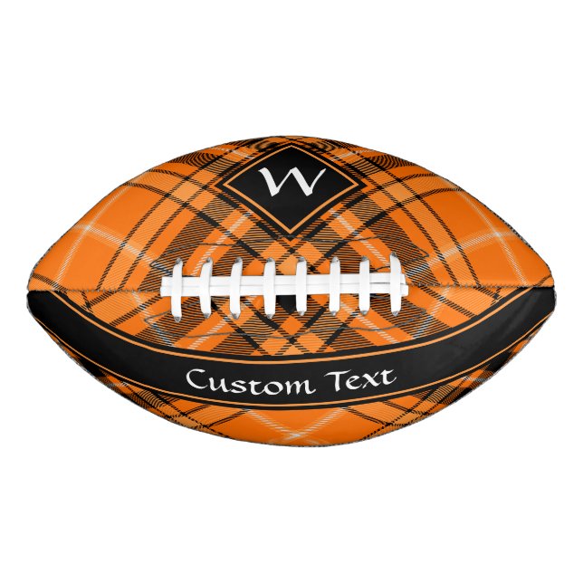 Ballon De Foot Tartan orange d'Halloween (Devant)
