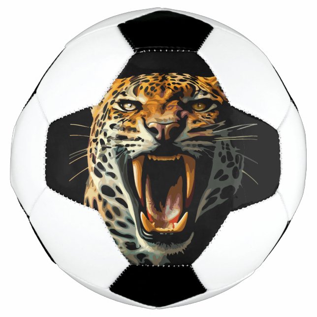 Ballon De Foot Tête d'attaque du léopard (Devant)