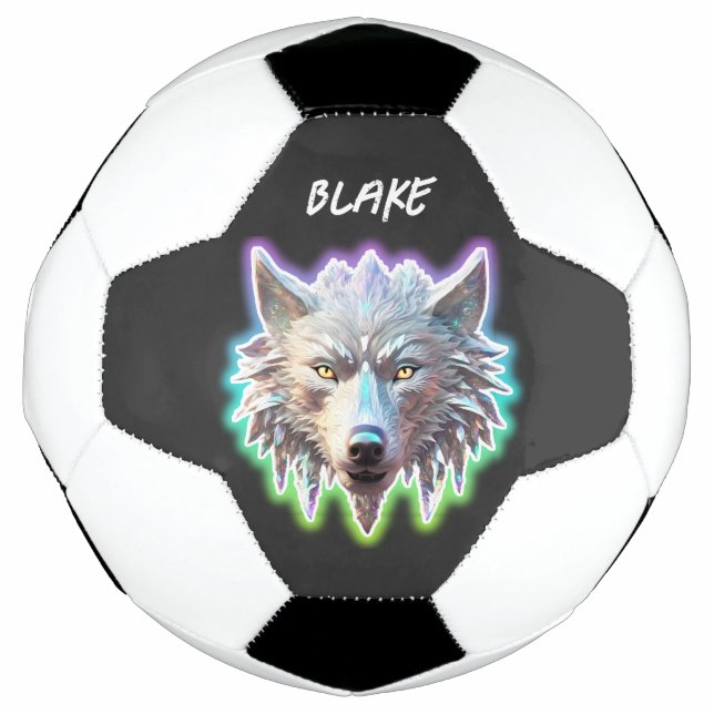 Ballon De Foot Tête de loup blanc Imaginaire (Devant)