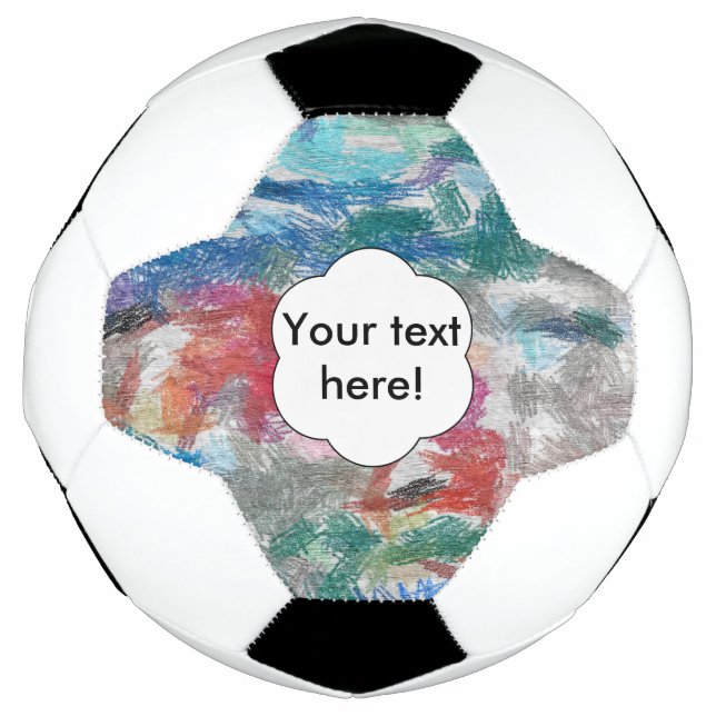 Ballon De Foot Texture de crayons (Devant)