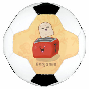 Ballon De Foot Toast de Cute kawaii et dessin animé de grille-pai