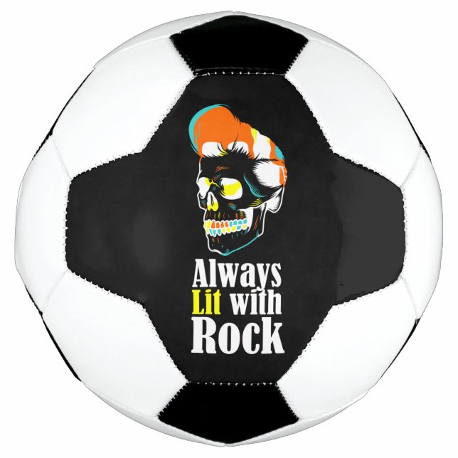 Ballon De Foot Toujours éclairée par la roche (Devant)