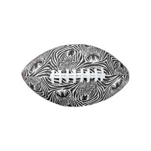 Ballon De Foot Trendy Zebra Print Black And White Pattern
