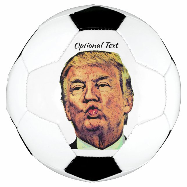 Ballon De Foot Trump Puckered Lips (Devant)