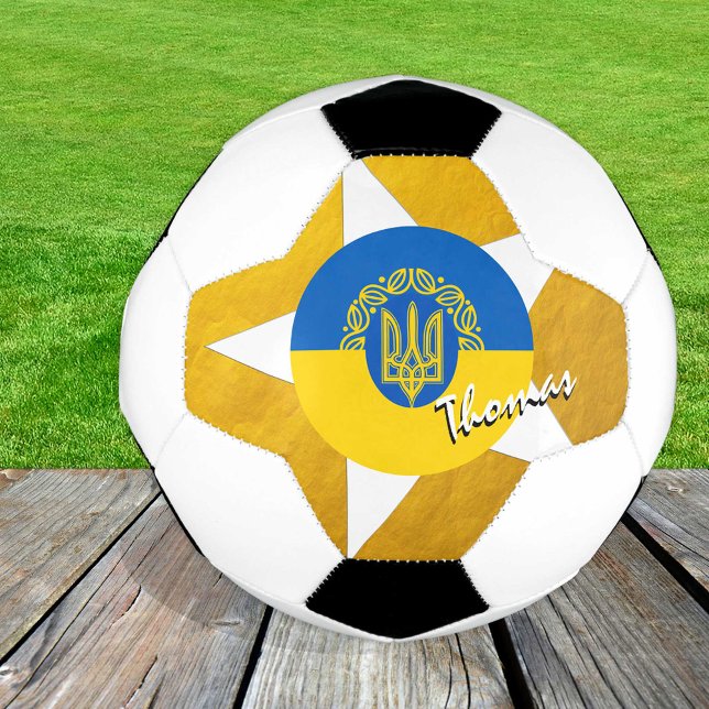 Ballon De Foot Ukraine Football & Gold drapeau ukrainien (Créateur téléchargé)