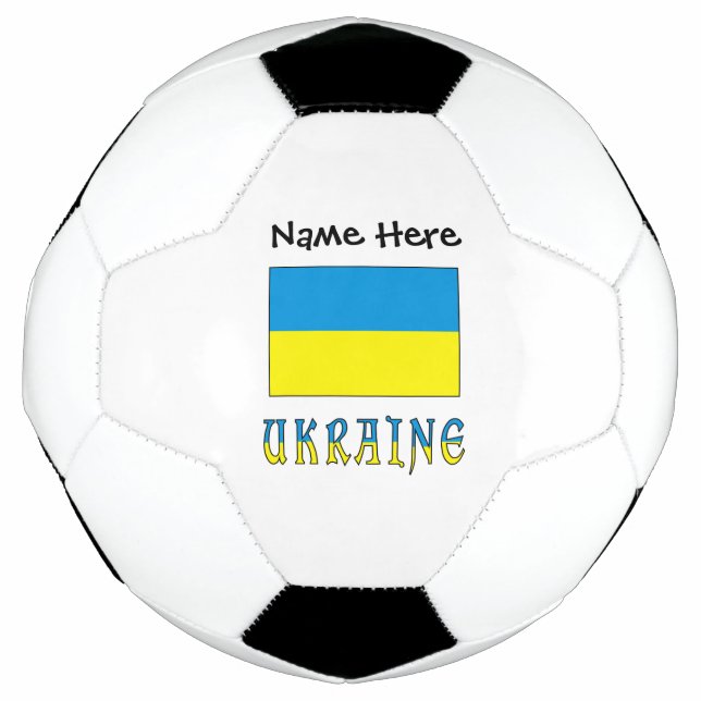 Ballon De Foot Ukraine Pavillon ukrainien personnalisé (Devant)