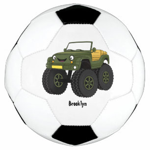 Ballon De Foot Un Green Monster truck