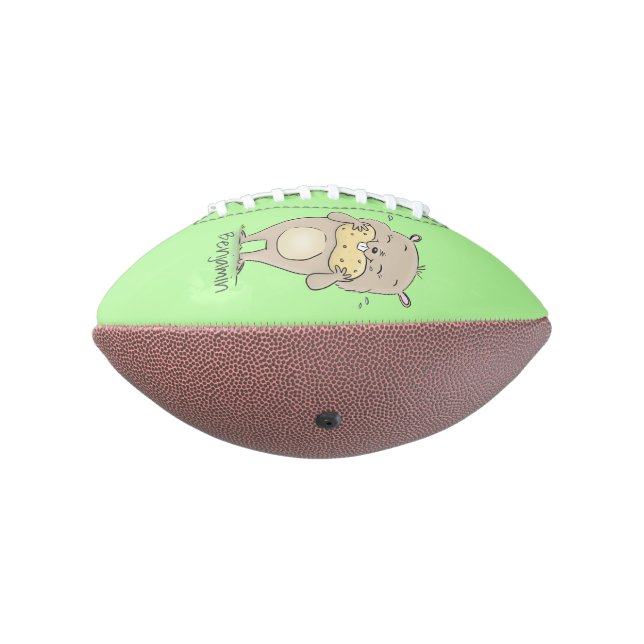 Ballon De Foot Un joli hamster souriant avec un dessin animé d'ar (Tourné à 270°)