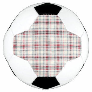 Ballon De Foot Un Tartan de Noël Floral Design Series #24
