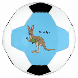 Ballon De Foot Une jolie illustration de kangourou australien