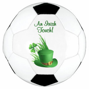 Ballon De Foot Une touche irlandaise Chapeau de lutin au trèfle d
