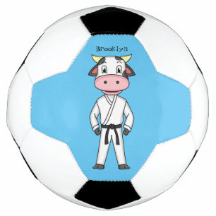Ballon De Foot Vache mignonne en combinaison kung fu
