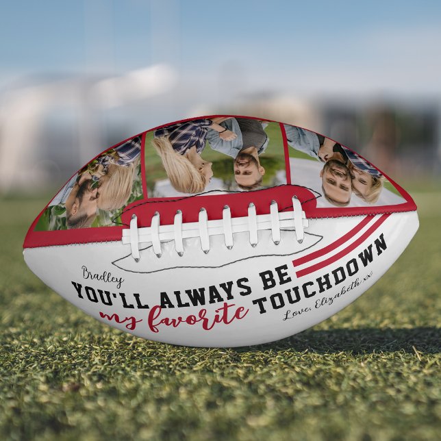 Ballon De Foot Valentines Toujours Être Mon Touchdown Préféré (Créateur téléchargé)