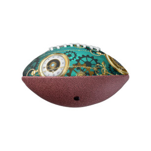 Ballon De Foot Veille bijoux Steampunk sur un Arrière - plan vert