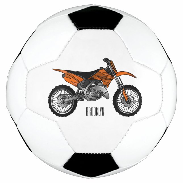 Ballon De Foot Vélo droit hors route moto / motocross dessin anim (Devant)