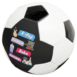 Ballon De Foot Ventilateur de culture K-Pop, Ramen, Boba et Anime