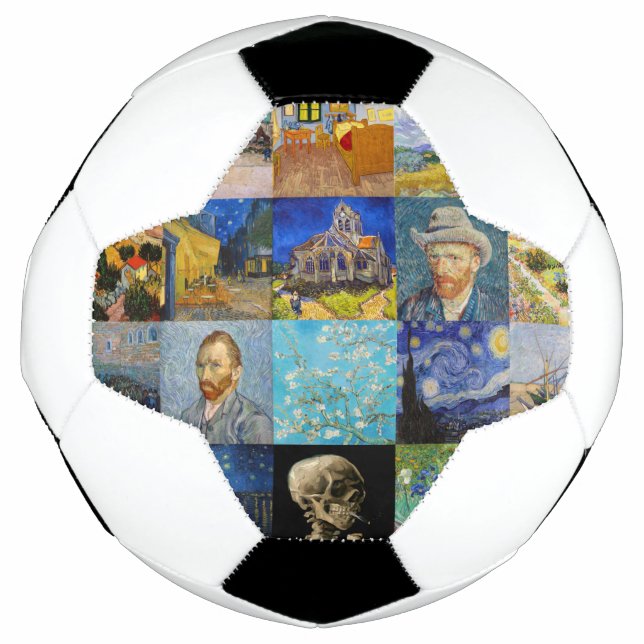 Ballon De Foot Vincent van Gogh - chefs-d'oeuvre Mosaic Patchwork (Devant)
