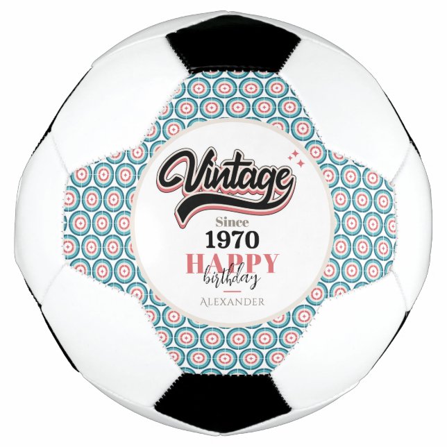 Ballon De Foot Vintage depuis - 1970 (Devant)
