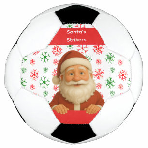 Ballon De Foot Visage de Père Noël Balle de football de Noël dr