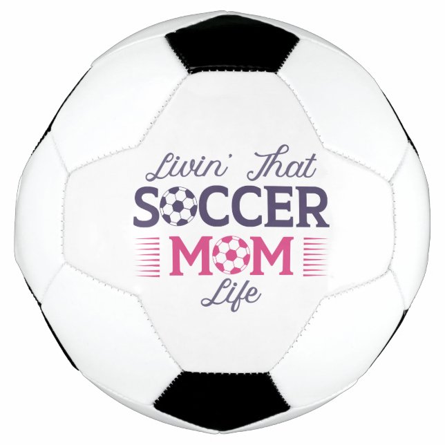 Ballon De Foot Vivre’ Ce Soccer Maman Vie (Devant)