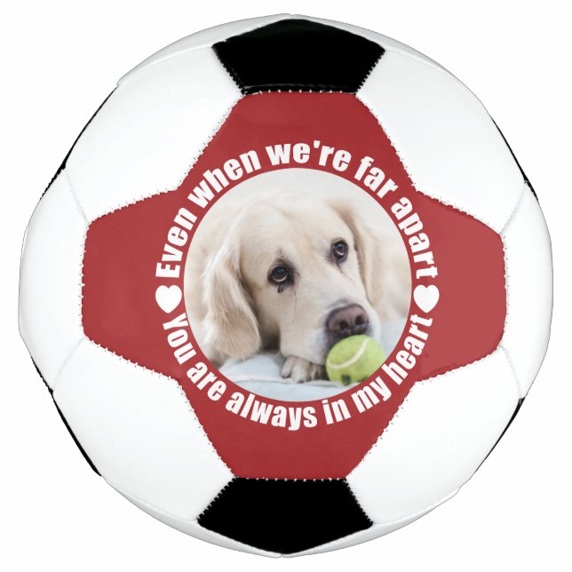 Ballon De Foot VOTRE PHOTO Far Apart Love custom football ball (Devant)