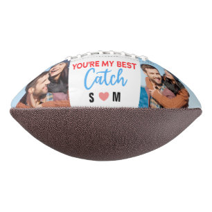 Ballon De Foot Vous êtes mon meilleur Catch Custom 2 Photo Couple