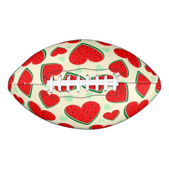 Ballon De Foot Watermelon Heart Valentine's Day Free Palestine (Devant)