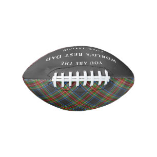Ballon De Foot World's Best Stewart Black Scottish Tartan Plaid